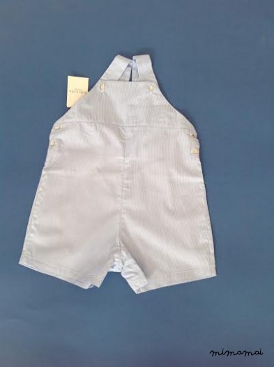 Salopette baby micro righina azzurra