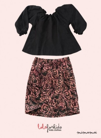 Pink&Black skirt