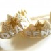 Personalizzato oro corona - feltro - Crown Princess - pizzo corona - partito - damigella d'onore