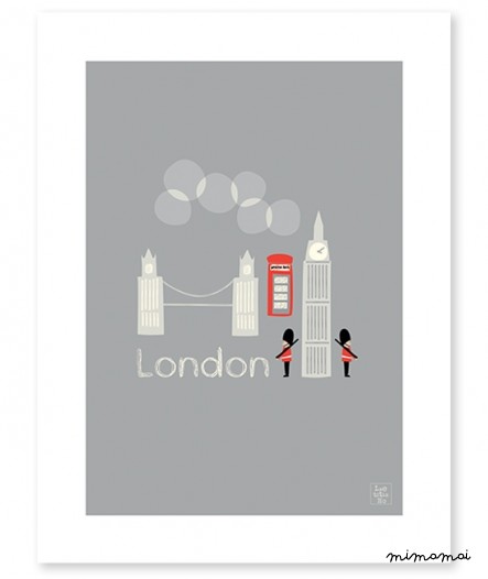 Affiche London d&eacute;corative