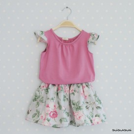 Girl Blouse with Shorts Set