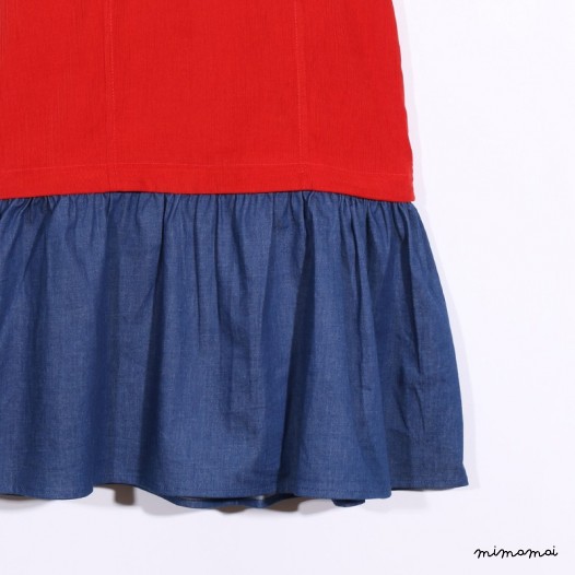Two-Way Dress deep orange