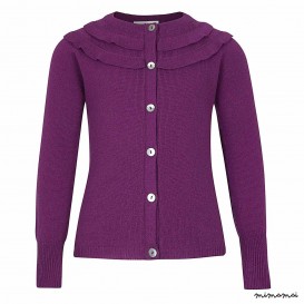 Mila Cardigan Cashmere Grape
