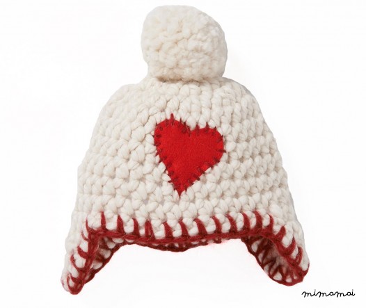 Cap HEART off white