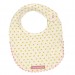 Baby bib green dots