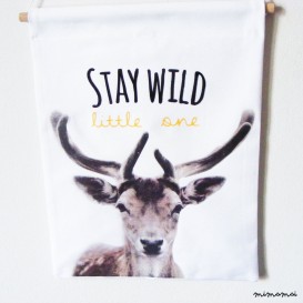 Nursery wall Banner STAY WILD