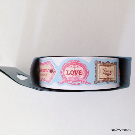 Vintage sticker roll