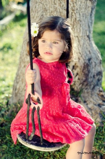 Girl's Red Dress, Children's Clothing, Strawberries Dress
