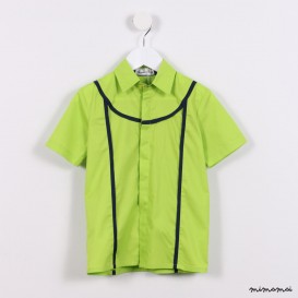 Short-sleeved Baseball Shirt lime