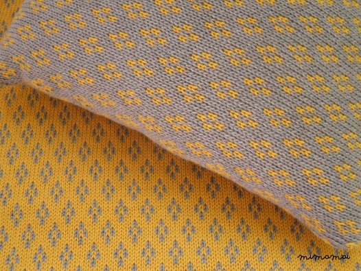 Baby Knitted Blanket - Gold & Grey - Set
