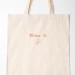Borsa in tela di cotone manici corti - 40x50