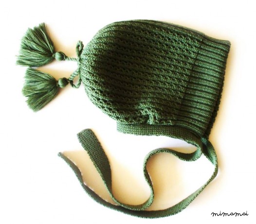 Babies/Children's double knitted merino wool hat/bonnet hat