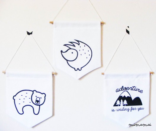Wall Banner"Little hedgehog"