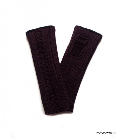 Babies/Children's Merino wool fingerless mittens/pulse warmers/arm warmers/fingerless gloves