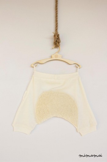 Merino wool trousers with woolen back