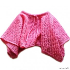 Girl's lambswool poncho/cape/caplet/shawl/shrug/crew neck/spring season