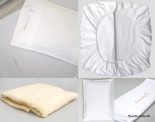 Federa per lettino bambino CON ANGOLI - 125x63 cm