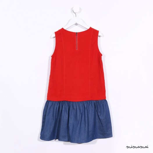 Two-Way Dress deep orange