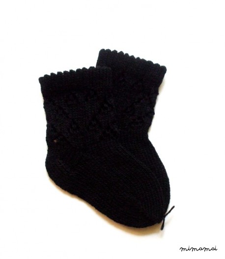 Babies/Children's knitted lambswool Lace Socks/stockings