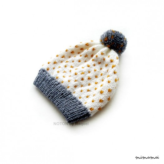 Childrens pois berretto, berretto, cappello di inverno per bambini