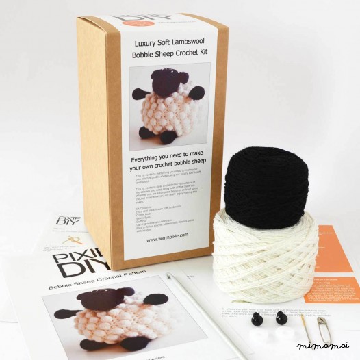 LUXURY BOBBLE SHEEP AMIGURUMI CROCHET KIT