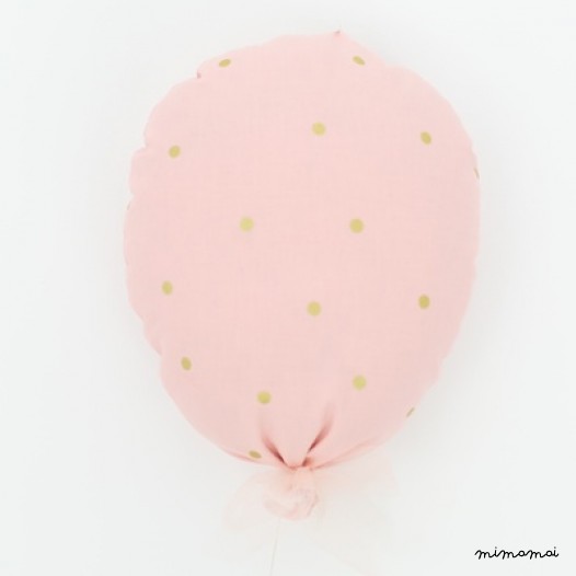Ballon &laquo; Louise &raquo; p&ecirc;che et or