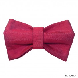 Child dark-red bow tie, wild silk