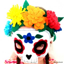 Sugar Skull Mask - giorno della maschera morto -