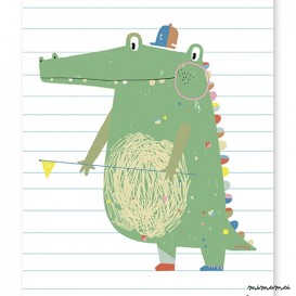 Affiche crocodile graphique