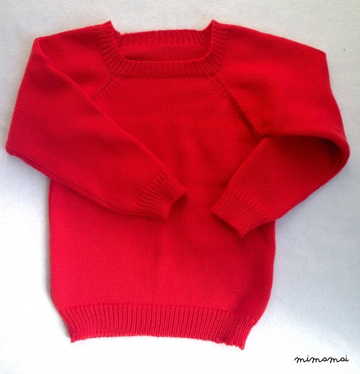 Children knitted Red Jumper