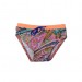 Costumino Slip Arancio Fantasia Fiori