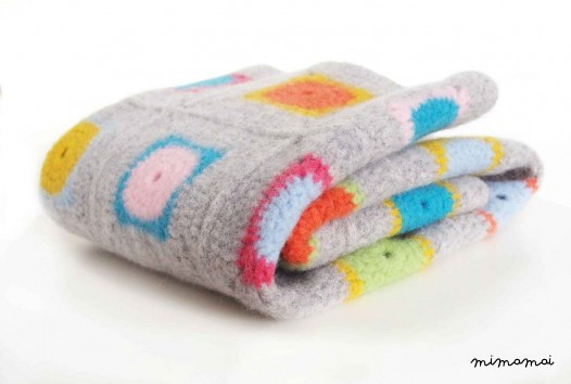 GRANNY SQUARE CROCHET BLANKET KIT - 3 SIZES AVAILABLE