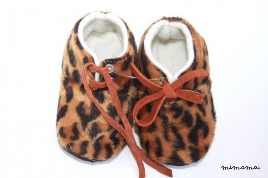 12-18 Months Slippers / Baby Shoes Lamb Leather