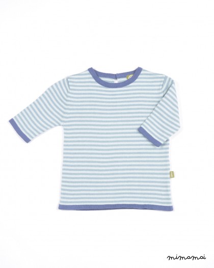 Dottie Top Teal Stripe