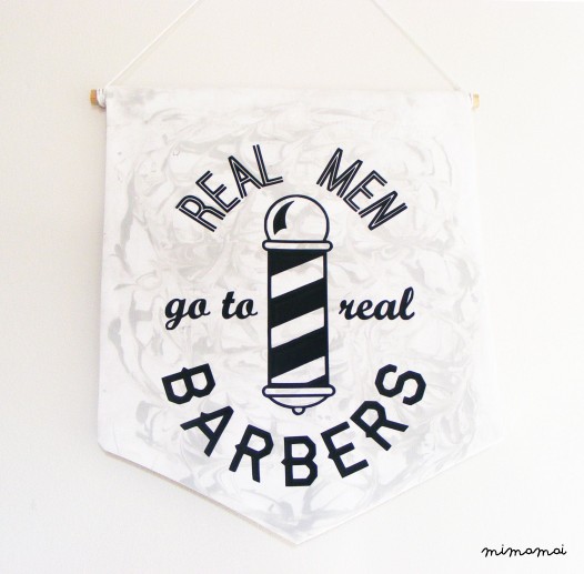 Barbershop wall banner
