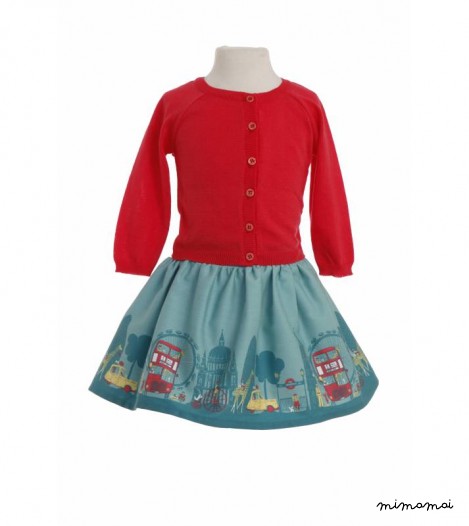 Classic cardigan raspberry