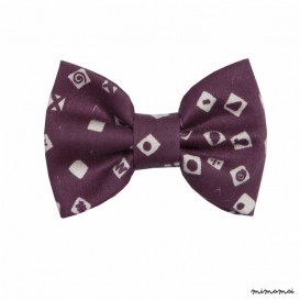 Bow Clip in Plum Chocolateshop Print