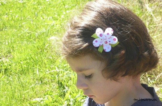 Allie Pink Bubbles Petal Hair Clip
