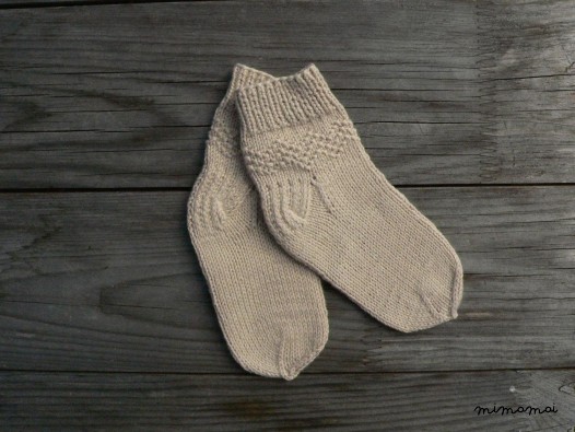 Hand knit baby cotton socks - newborn socks - baby socks - baby booties