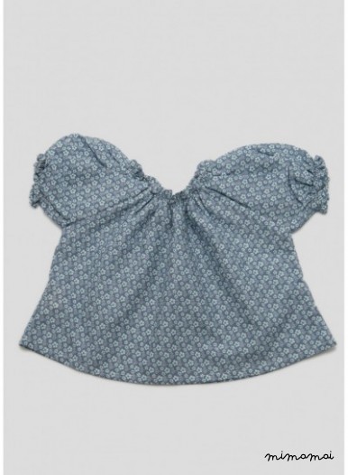 Blue flower top