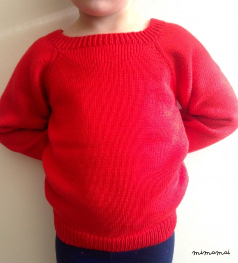 Children knitted Red Jumper