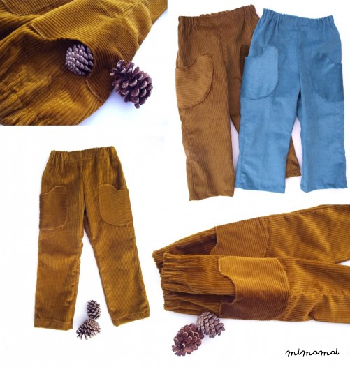Orange brown cord pants