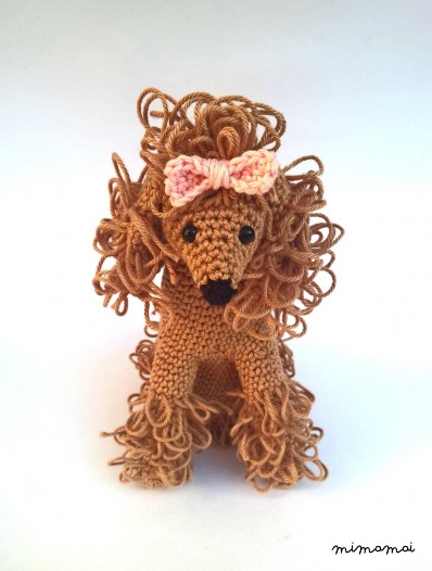 Crochet poodle, poodle stuffed animal