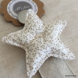 Porta chupetes Stich Star Dorado