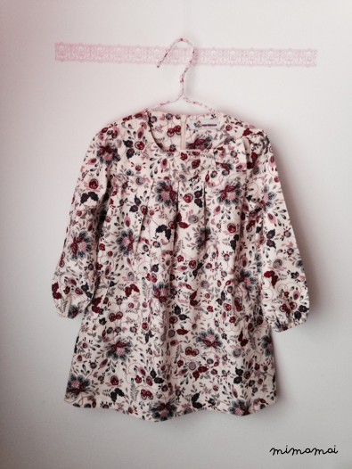Girls dress, Floral print dress, Retro Dress, Vintage style dress, Dress Long Sleeve