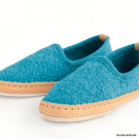 Lieblinge Hausschuh methylblau
