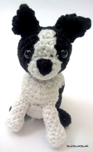 Crochet Boston Terrier, Boston Terrier stuffed animal