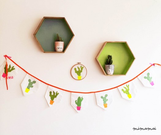 Cactus Fabric Bunting