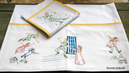 Peter Pan cradle bedding |Baby linen sheets pillowcase