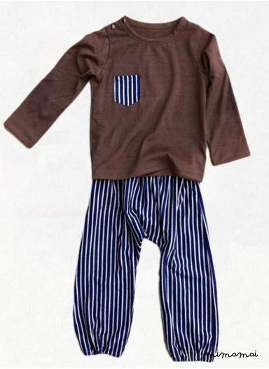 Blue stripe pant